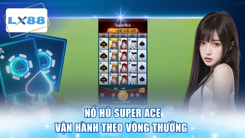 Nổ hũ super ace vận hành theo vòng thưởng